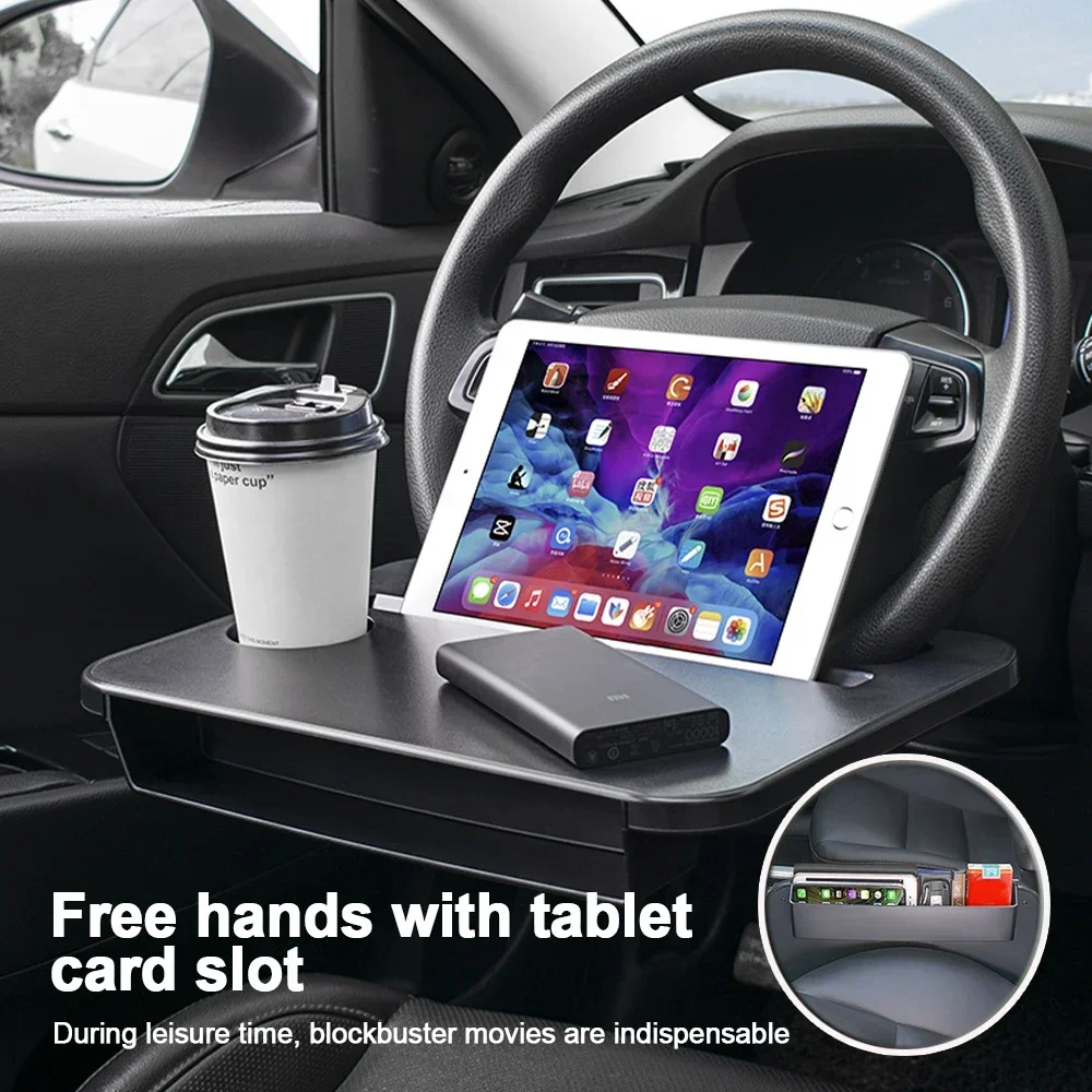 Car Seat Organizer - 多用途カートレイ ノートパソコンデスクパッド マウントスタンド 食べ物/仕事用 ハンドルダイニングテーブルブラケット ボード