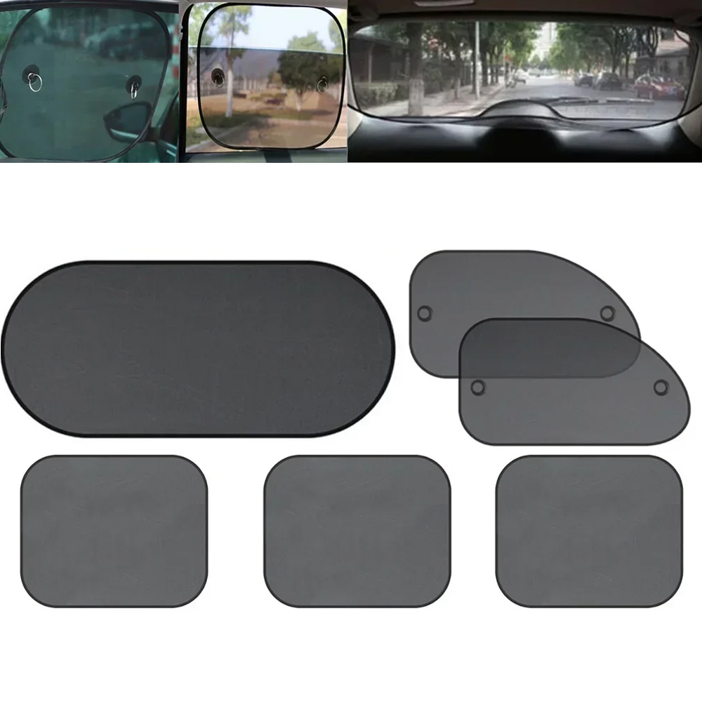 Car Accessories Rear - 1 セット黒窓カーテンサイドガラスメッシュサンシェードアクセサリー自動フロントリア車の窓サンシェードカバー太陽 UV 保護