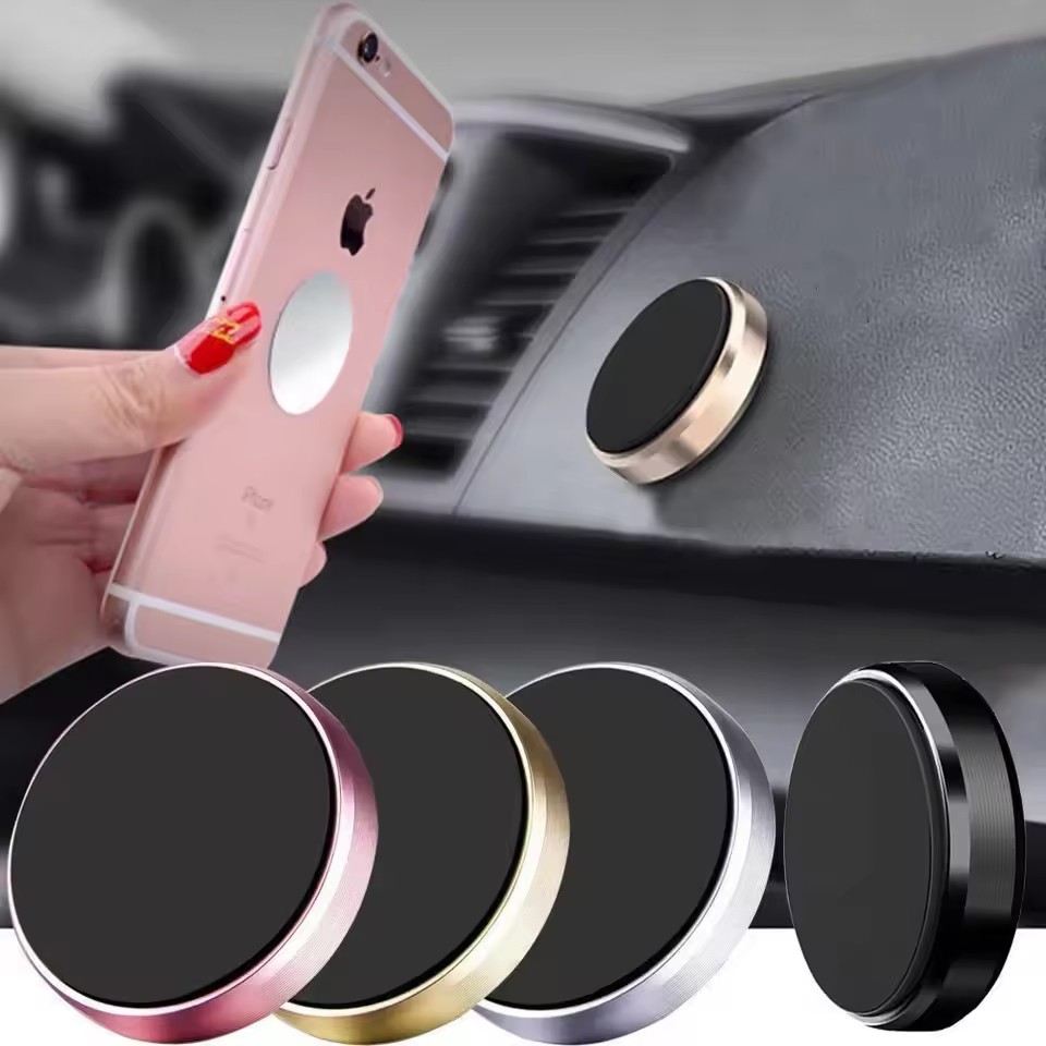 Car Phone Holder Magnetic - マグネット式車載携帯電話ホルダー マグネットマウントブラケット 車のダッシュボードや壁に貼り付け可能 車内での携帯電話サポート iPhone、Samsung、Xiaomi対応