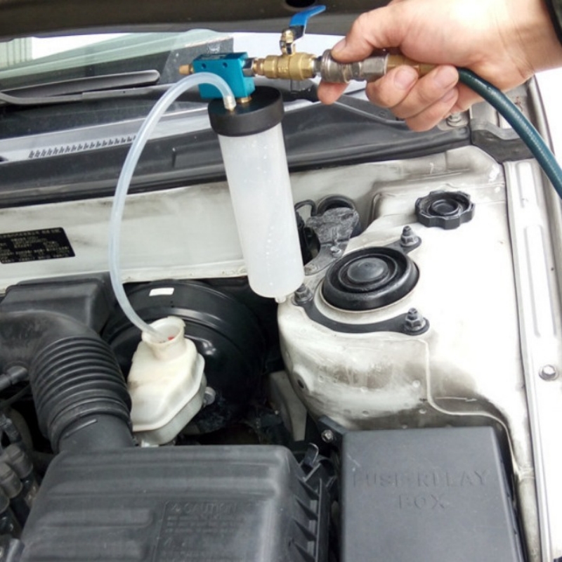 Car Accessories Youtube - 車のブレーキブリーダー油圧ポンピング流体ポンプキット流体オイル交換パージタンクチューブ修復ツールトラックオートバイアクセサリー