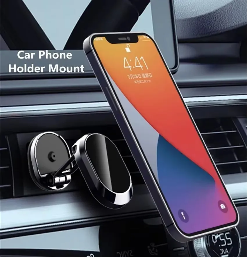 マグネット式車載電話ホルダー マグネット式電話ブラケット 折 - Car Phone Holder Magnetic のレビューと価格