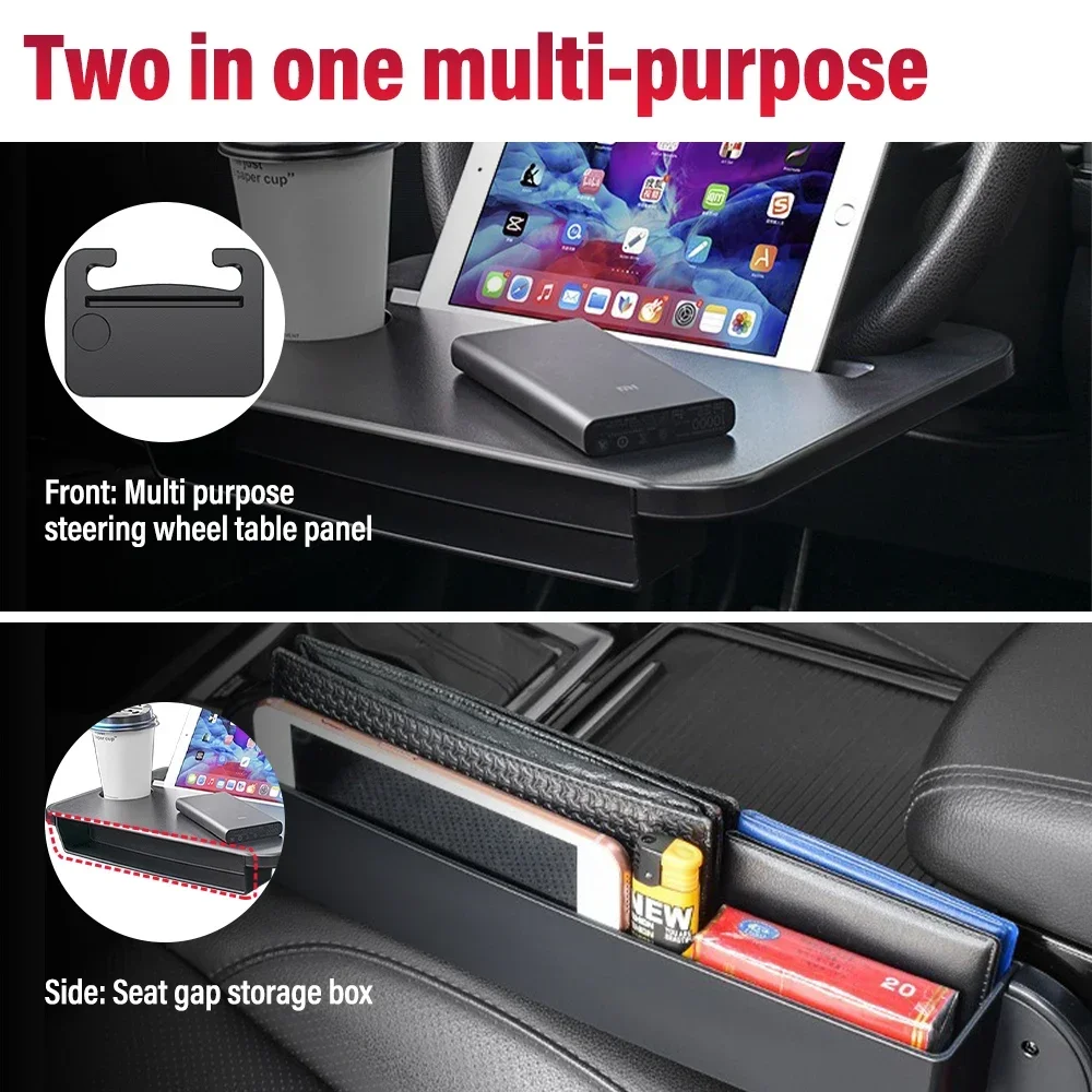 多用途カートレイ、ラップトップデスクパッド、マウントスタンド - Car Seat Organizer のレビューと価格