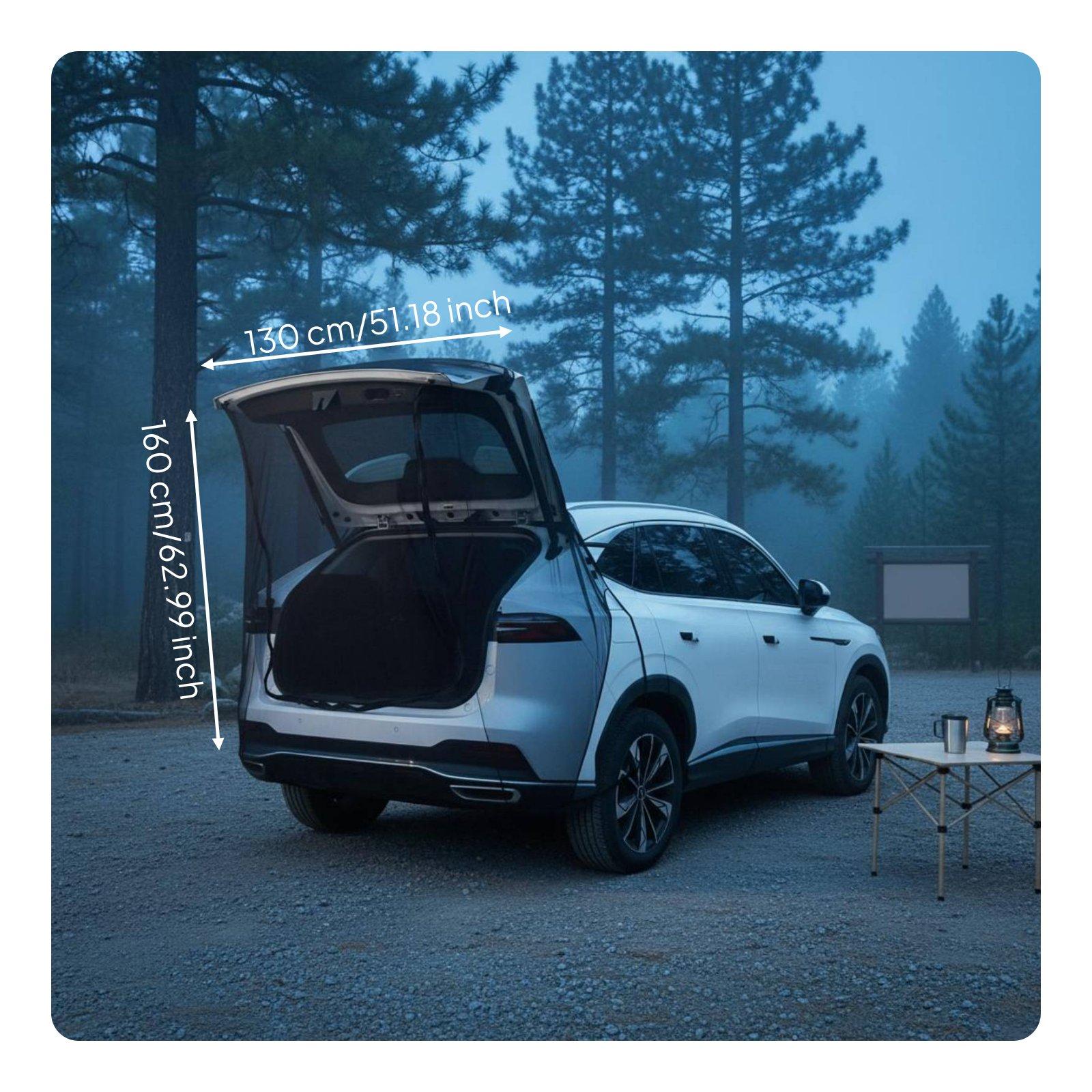 リアドアメッシュ蚊帳テールゲートテント屋外キャンプアクセサリ - Car Accessories Rear のレビューと価格