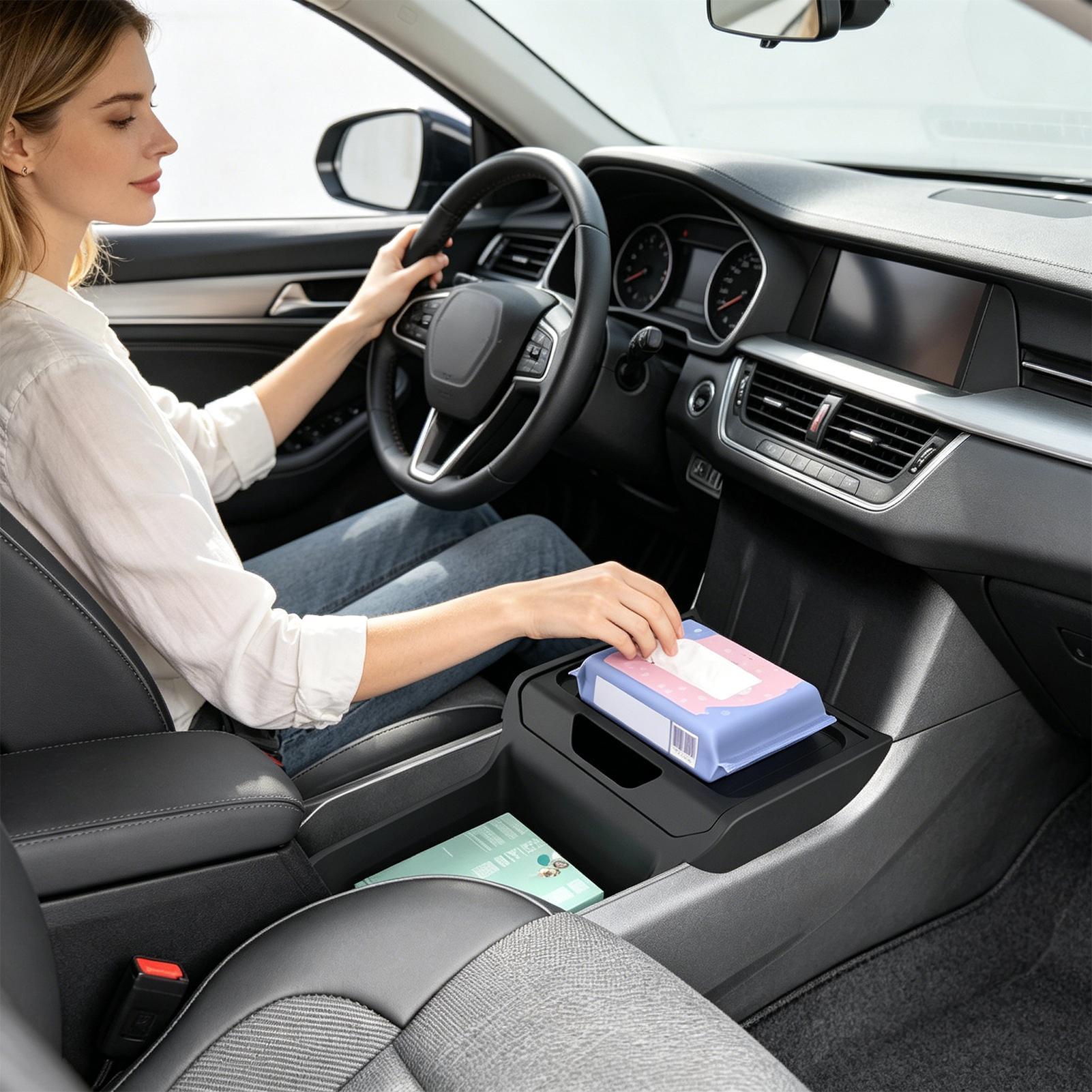 簡単設置 車用センターコンソール収納オーガナイザー 多機能コ - Car Seat Organizer のレビューと価格