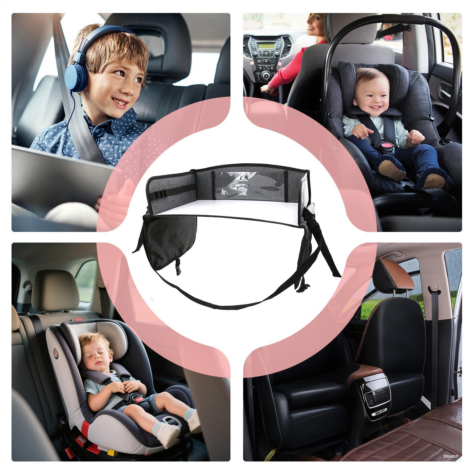 子供用カートレイ ポケット付き 折りたたみ式オーガナイザー  - Car Seat Organizer のレビューと価格
