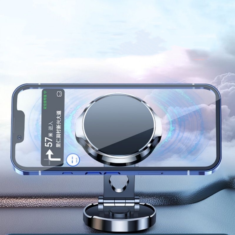 強力マグネット式携帯電話スタンド 720 °   折りたたみ - Car Phone Holder Magnetic のレビューと価格