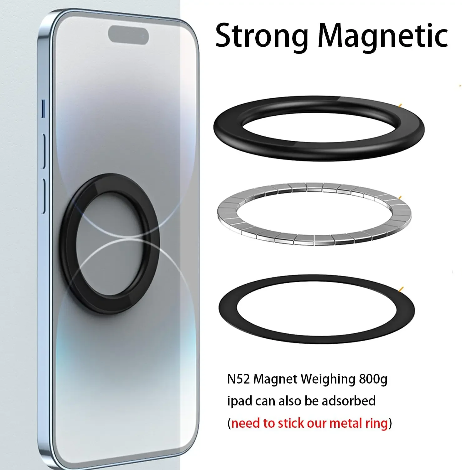 MagSafe対応 磁気リングホルダー 強力マグネット 携帯 - Car Phone Holder Magnetic のレビューと価格