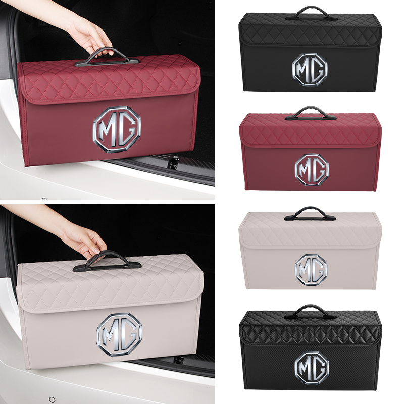 車のトランク収納ボックス レザー製ツールオーガナイザーケース - Car Seat Organizer のレビューと価格