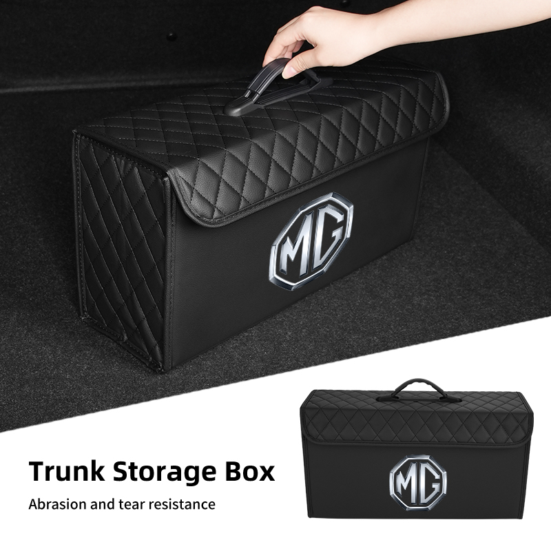 車のトランク収納ボックス レザー製ツールオーガナイザーケース - Car Seat Organizer のレビューと価格