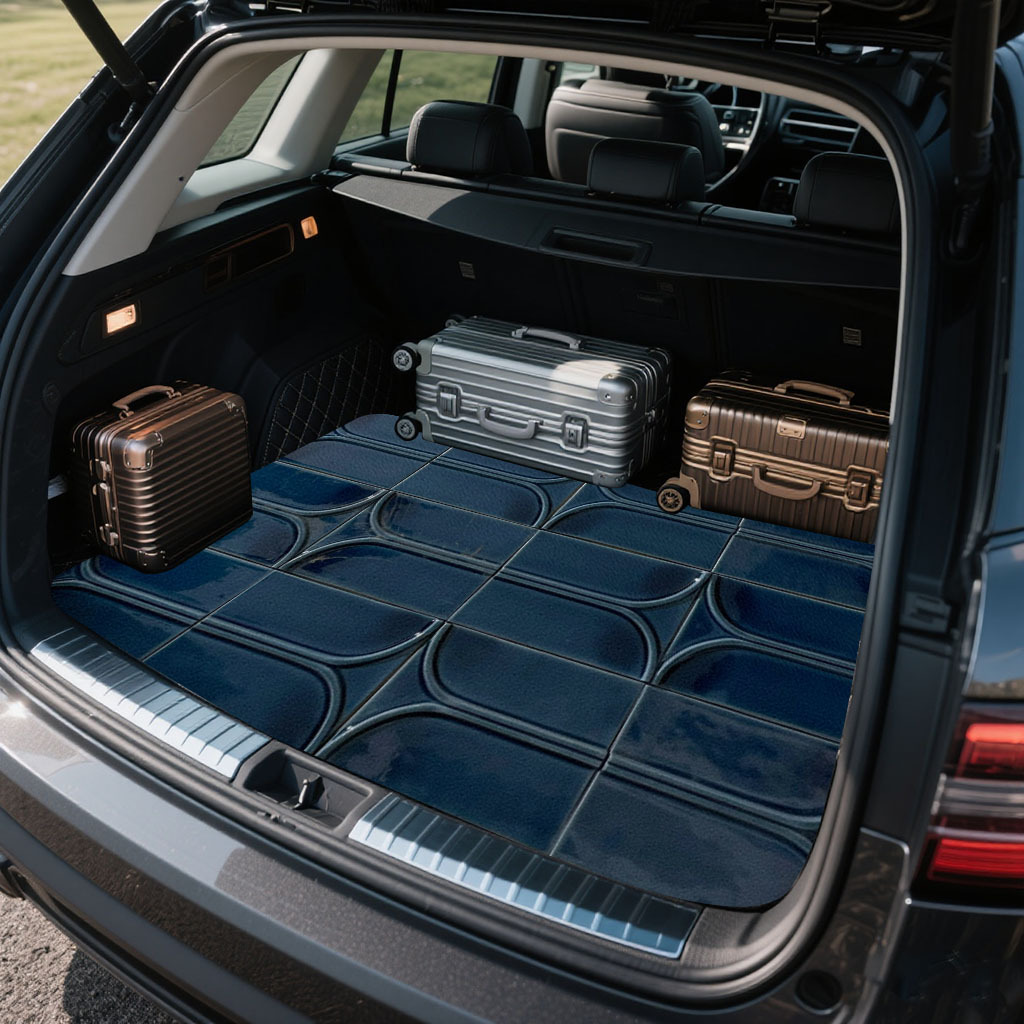 1枚入りプリントデザインカートランクマット、必須の旅行用品、 - Car Accessories You Must Have のレビューと価格