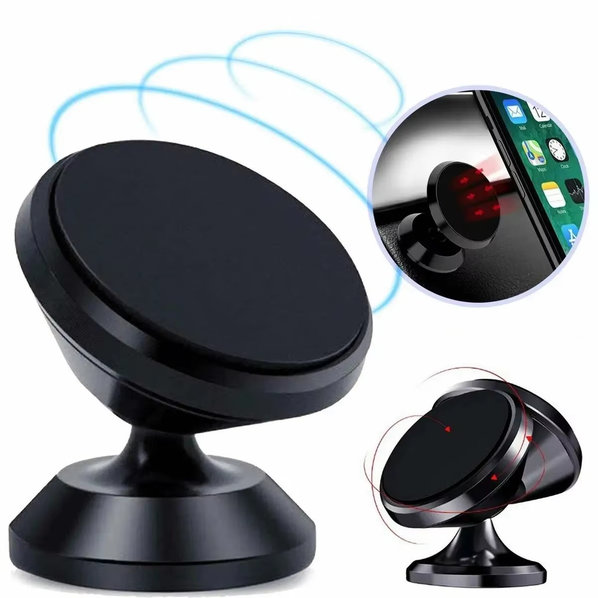 マグネット式車載携帯電話ホルダー マグネットマウントブラケッ - Car Phone Holder Magnetic のレビューと価格