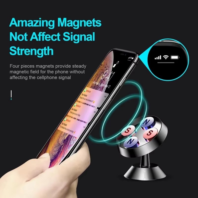 マグネット式車載携帯電話ホルダー マグネットマウントブラケッ - Car Phone Holder Magnetic のレビューと価格
