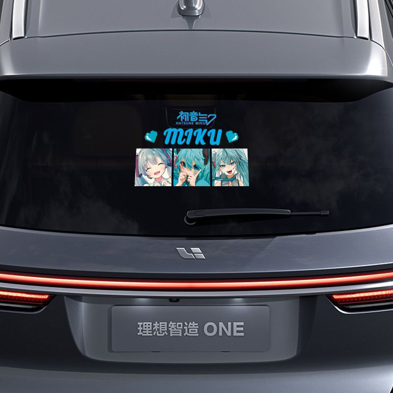 2026年新作クリエイティブ初音ミクアニメ反射ステッカー、車 - Car Accessories Rear のレビューと価格