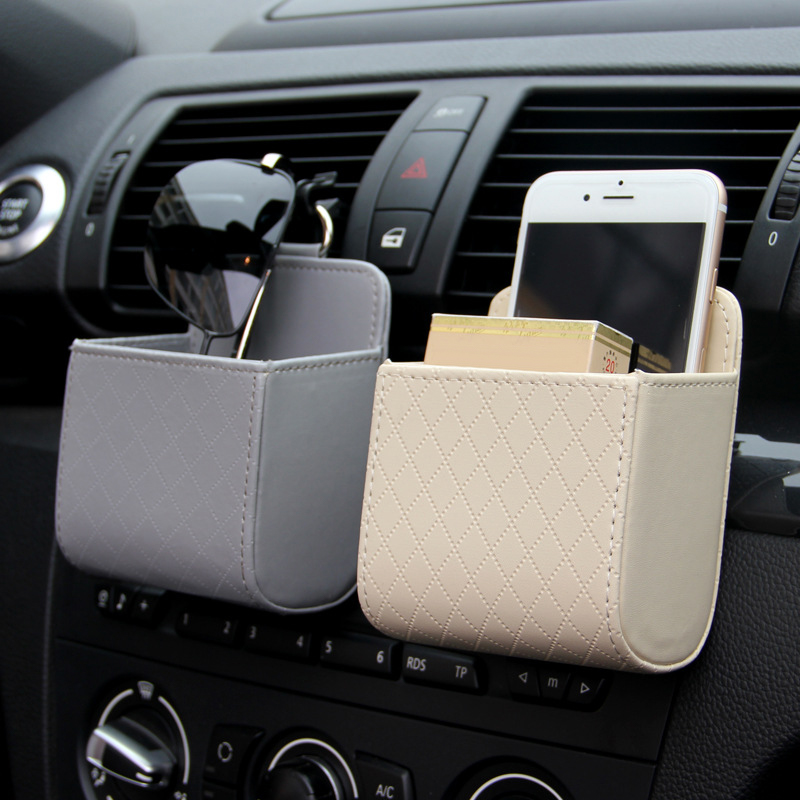 新車用携帯電話ホルダー マウント エアベント吊り下げ収納ボッ - Car Seat Organizer のレビューと価格