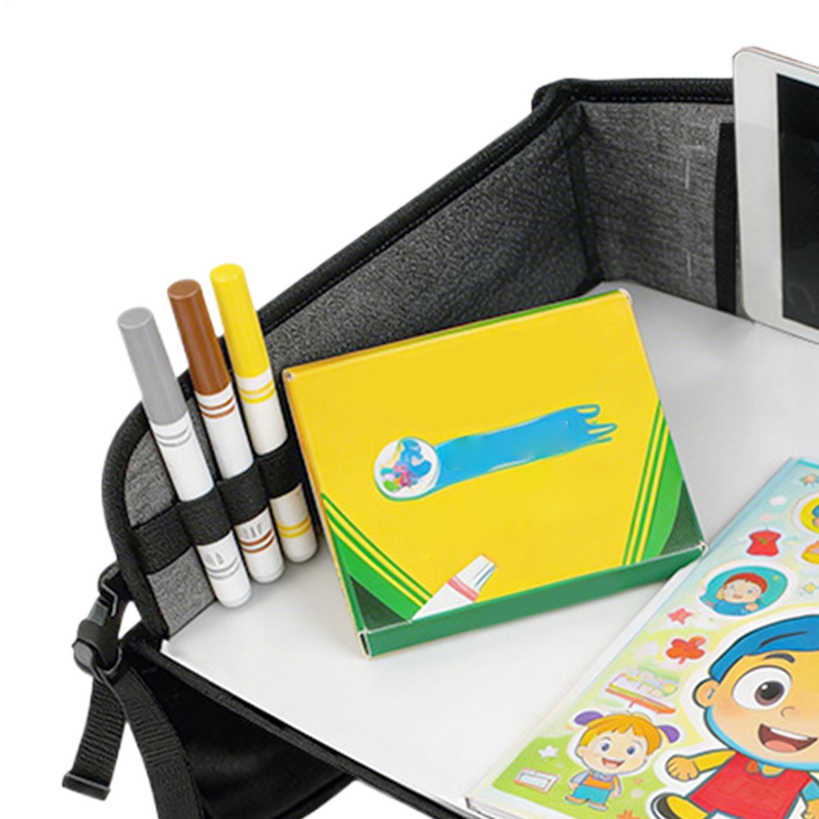車用シートアクティビティトレイ、ポケット付き折りたたみ式オー - Car Seat Organizer のレビューと価格
