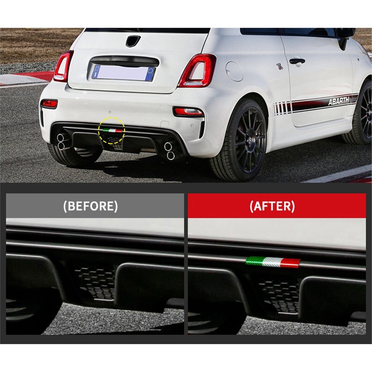 # 73S自動車部品＆アクセサリー、アバルト595 695用 - Car Accessories Rear のレビューと価格