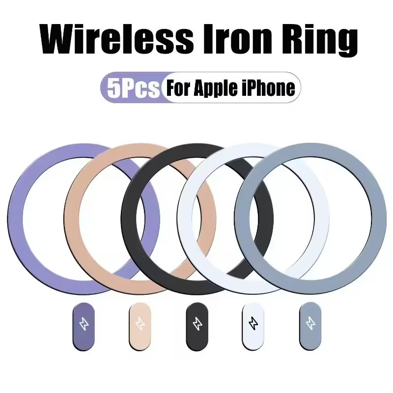 5/1個入りメタルプレートステッカーリング ユニバーサルワイ - Car Phone Holder Magnetic のレビューと価格