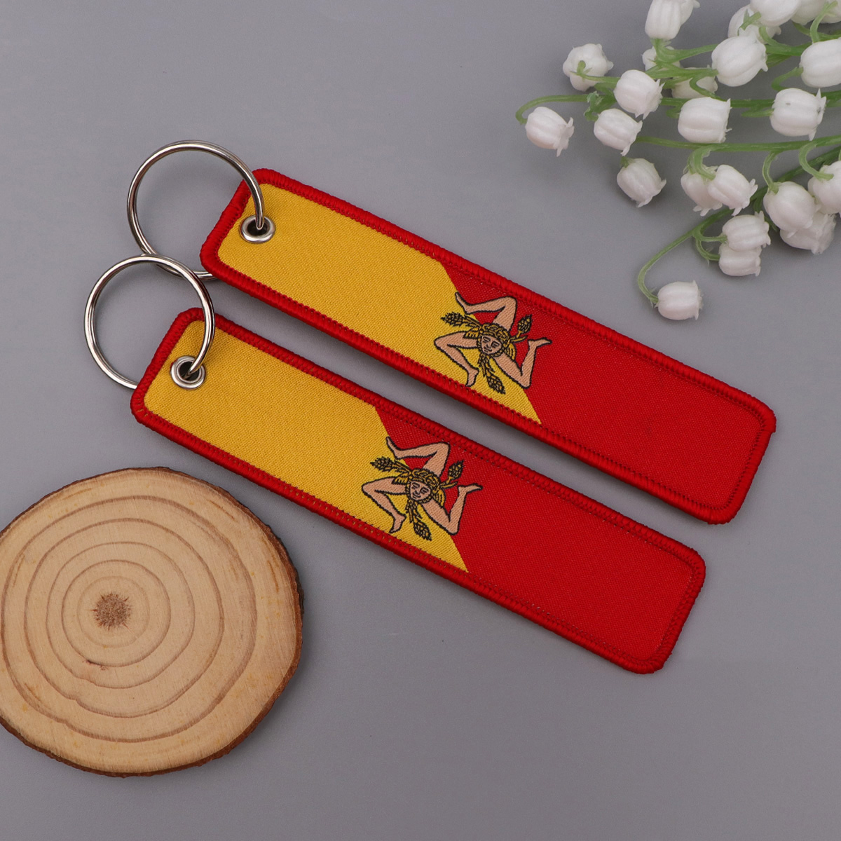 1 個航空刺繍キータグオートバイ車バックパックイエス引用キー - Car Accessories Quotation のレビューと価格