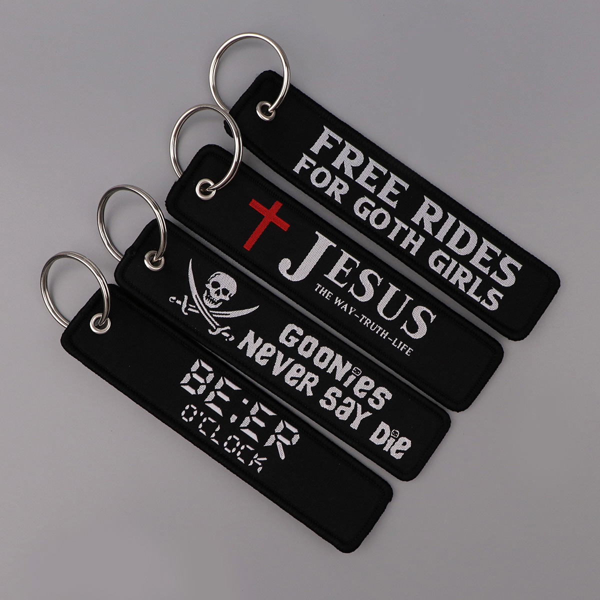 1 個航空刺繍キータグオートバイ車バックパックイエス引用キー - Car Accessories Quotation のレビューと価格
